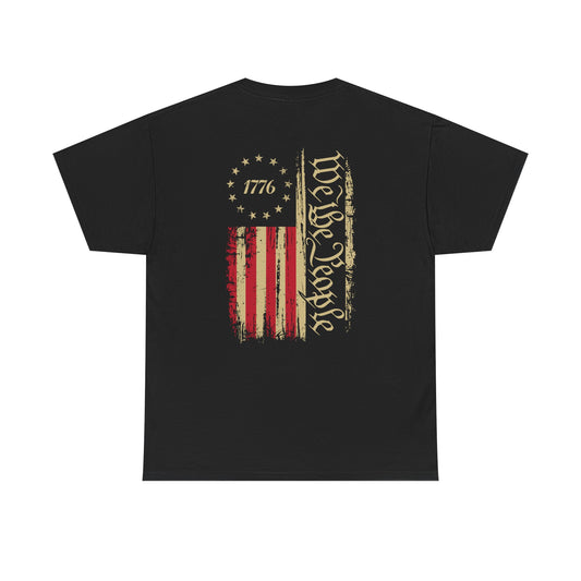 1776 We the People T-Shirt — Vintage Flag Constitution Graphic Tee
