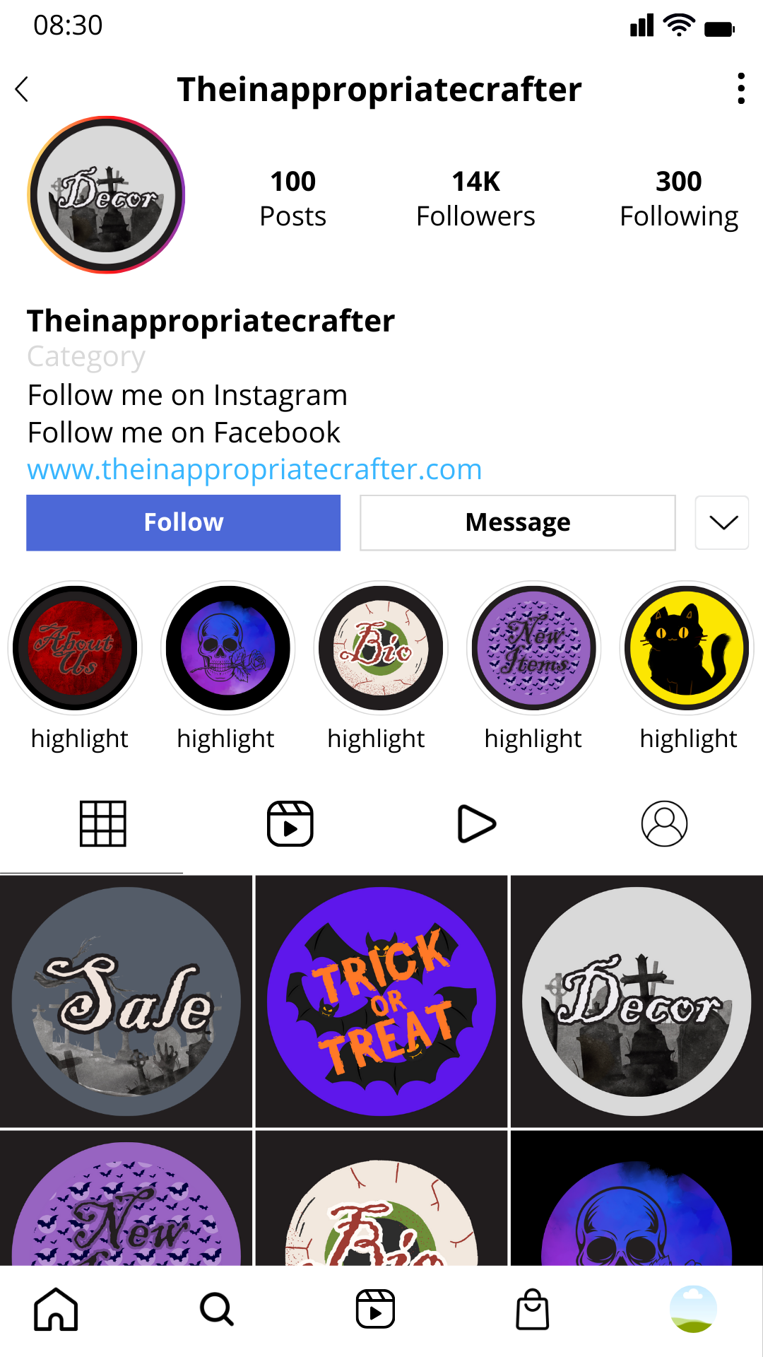 Canva Editable Halloween Instagram Highlight Covers