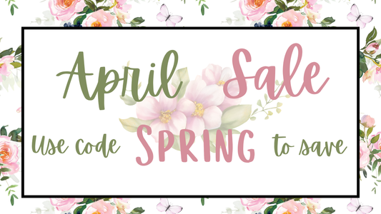 April sale use code spring to save