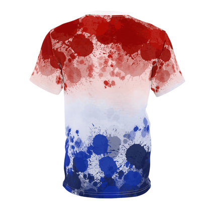 Red White & Blue Paint Splash Tee