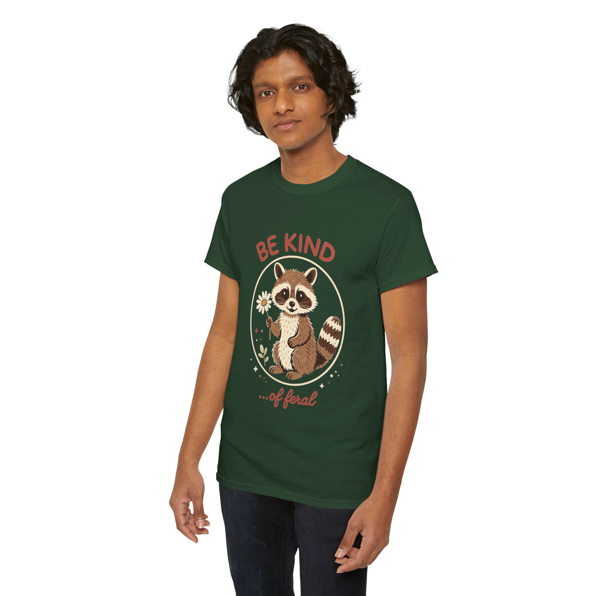 "Be Kind...of Feral" Raccoon Graphic Tee