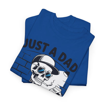 Just A Dad Skull Tee — "Who Always Came Back With The Milk" Vintage Father's Day T‑Shirt