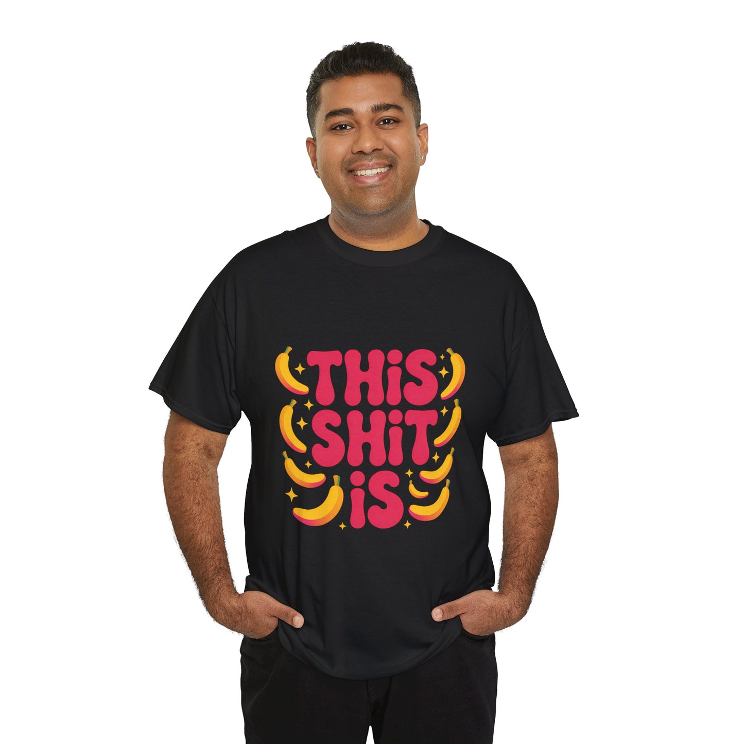 Graphic Tee — “This Shit Is” Retro Banana Pop Shirt