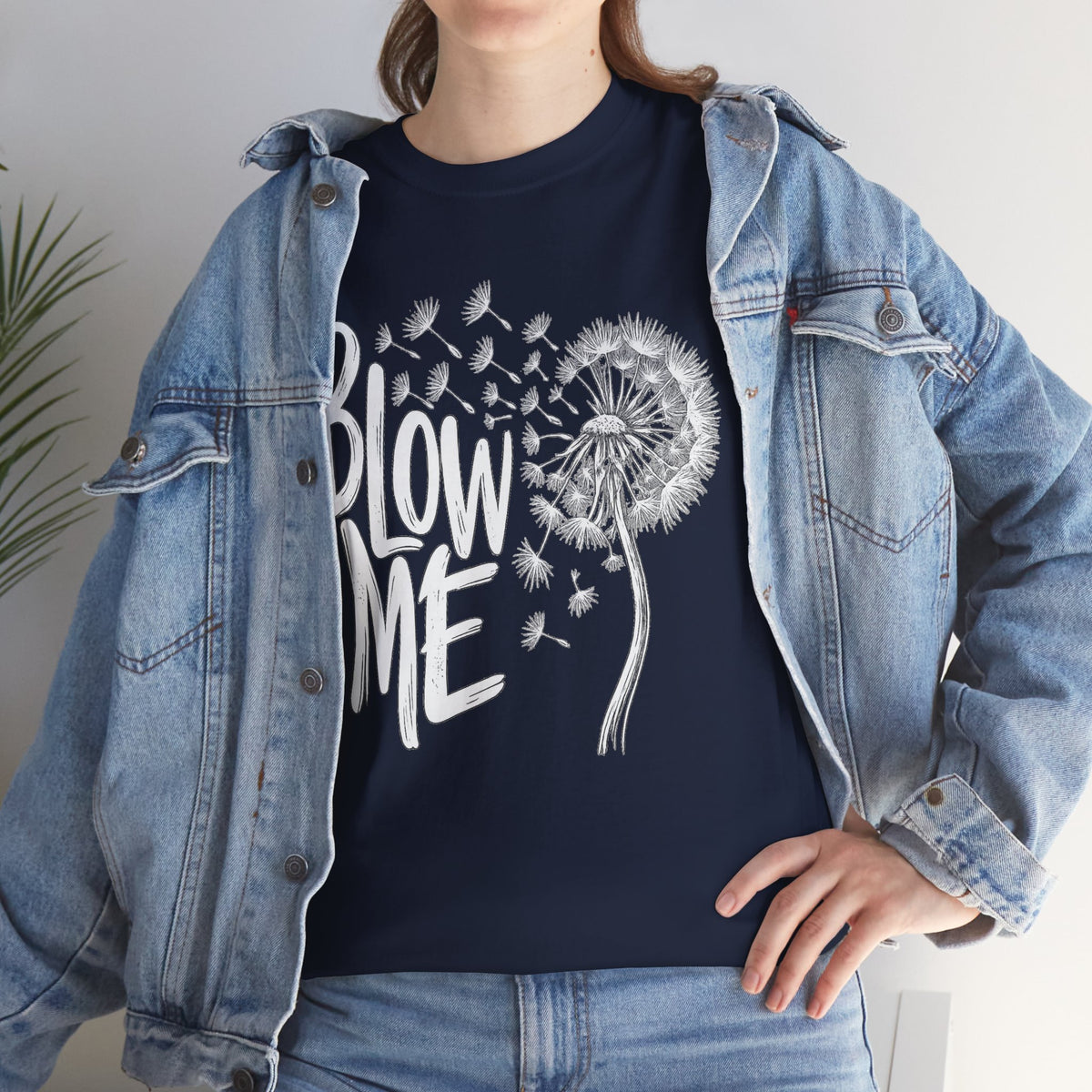 Blow Me Dandelion Tee — Playful Floral Graphic T-Shirt