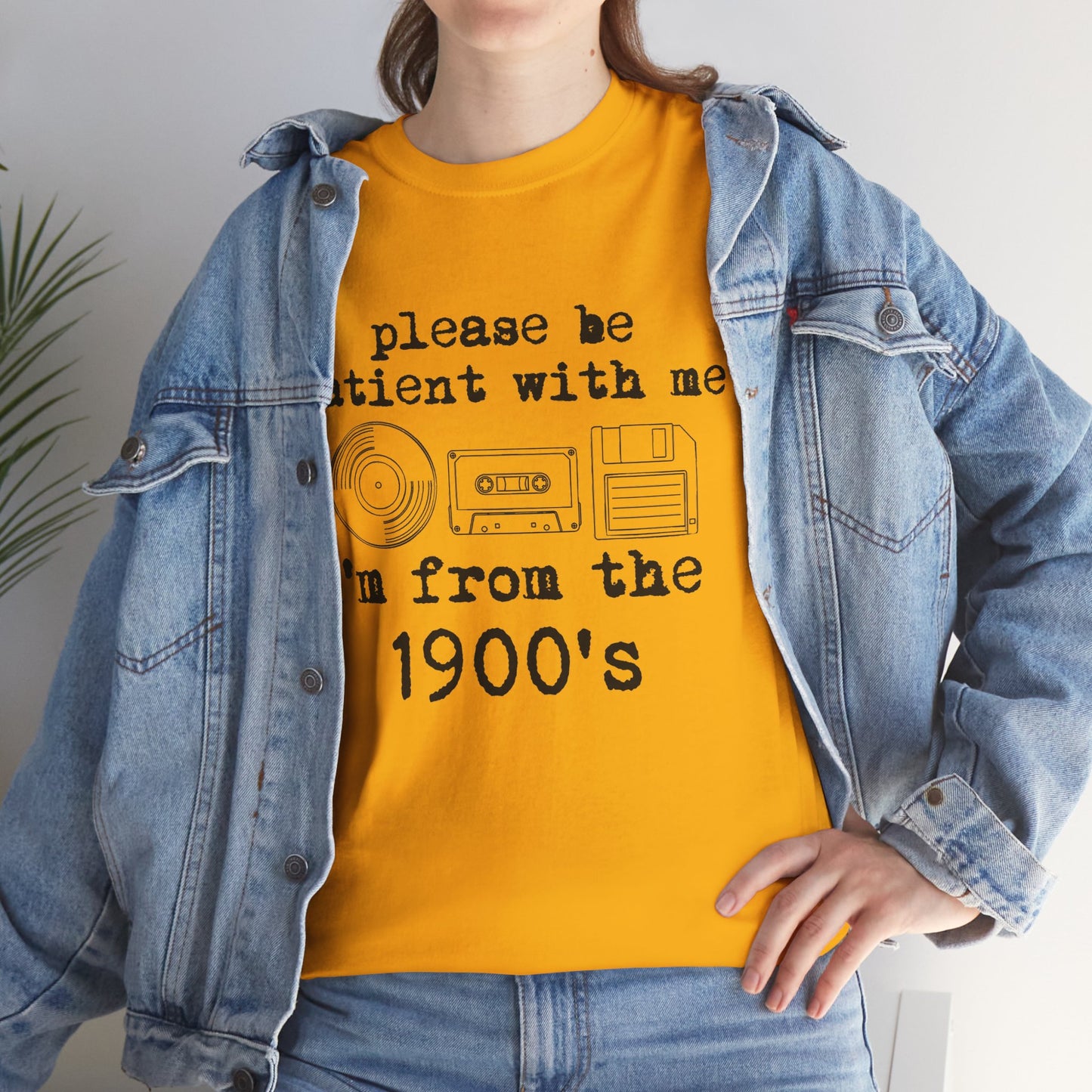 Vintage Humor T-Shirt - "Please Be Patient With Me I'm From the 1900's" Retro Tech Tee