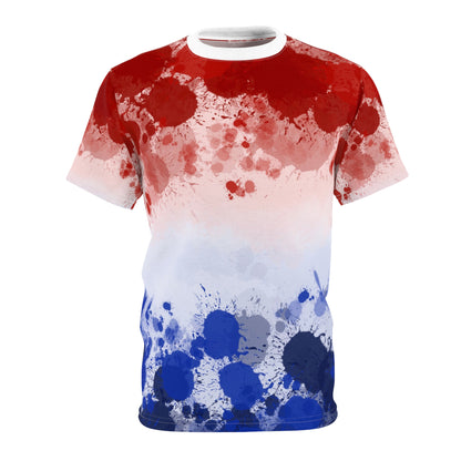 Red White & Blue Paint Splash Tee