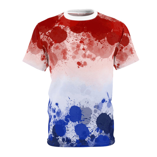 Red White & Blue Paint Splash Tee