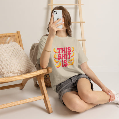 Graphic Tee — “This Shit Is” Retro Banana Pop Shirt
