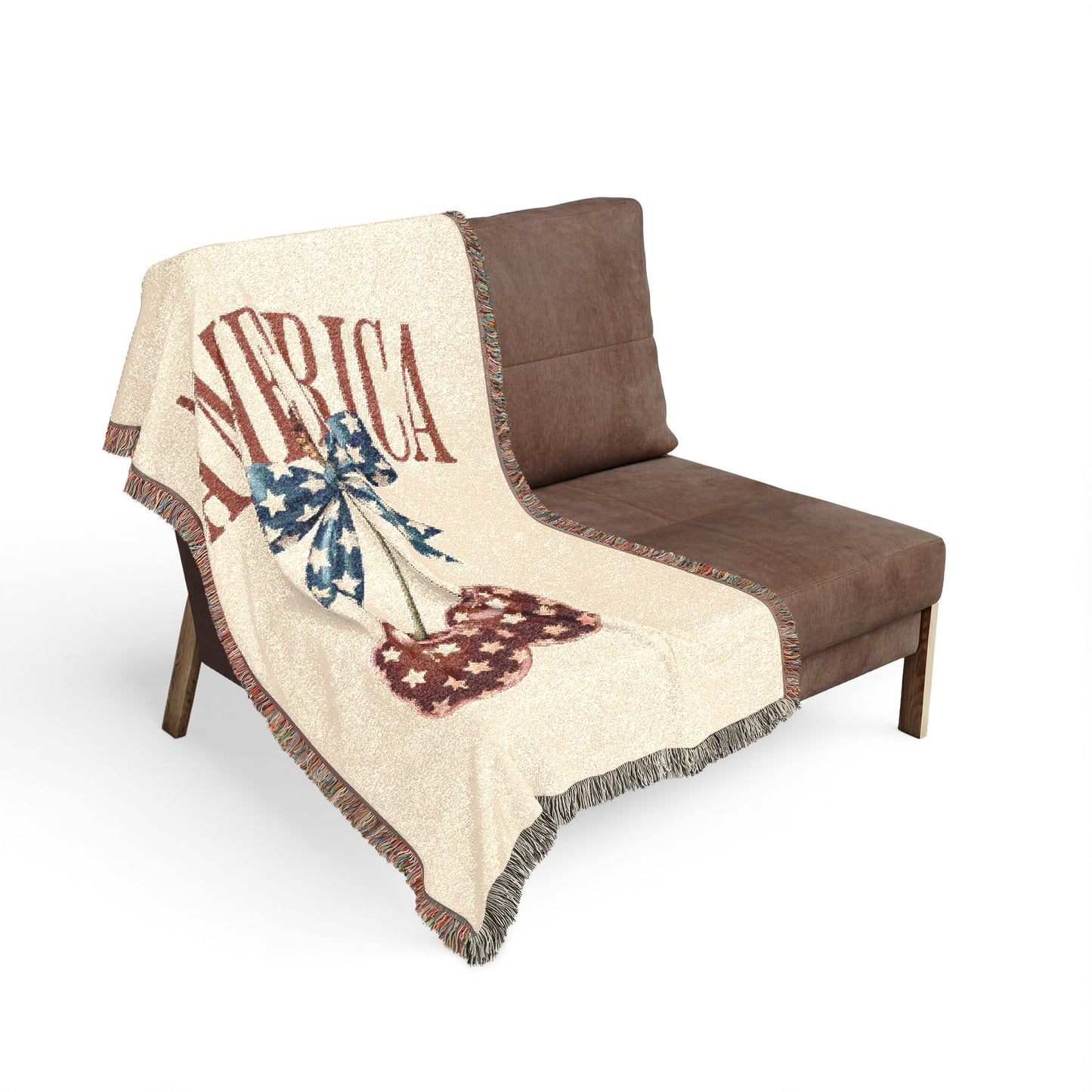 America Cherry Woven Blanket