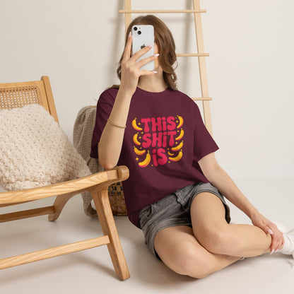 Graphic Tee — “This Shit Is” Retro Banana Pop Shirt