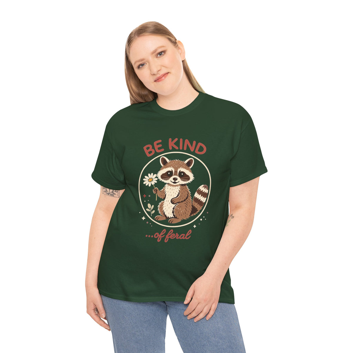 "Be Kind...of Feral" Raccoon Graphic Tee