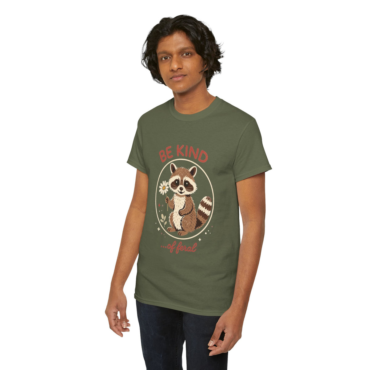 "Be Kind...of Feral" Raccoon Graphic Tee