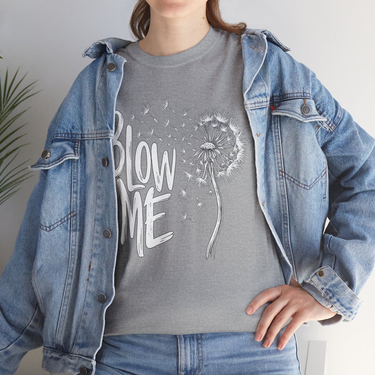 Blow Me Dandelion Tee — Playful Floral Graphic T-Shirt