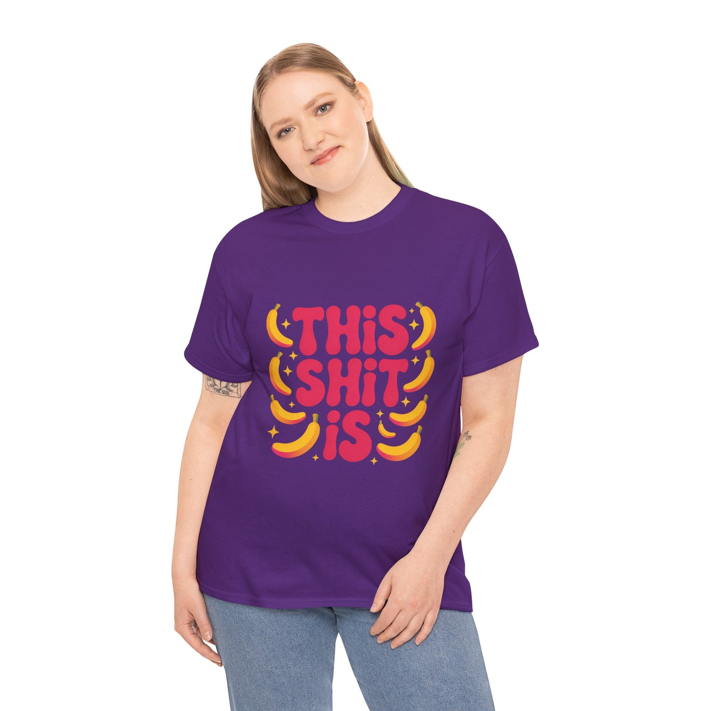 Graphic Tee — “This Shit Is” Retro Banana Pop Shirt