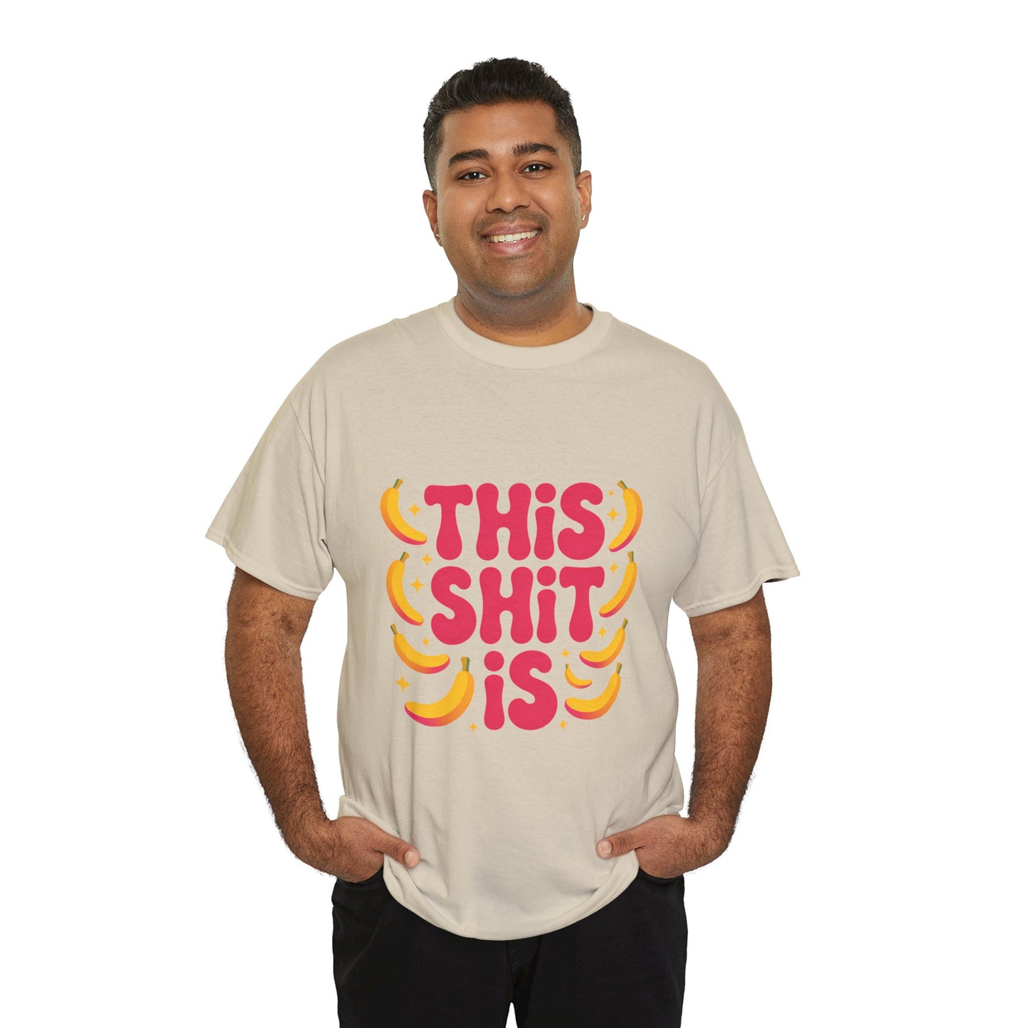 Graphic Tee — “This Shit Is” Retro Banana Pop Shirt