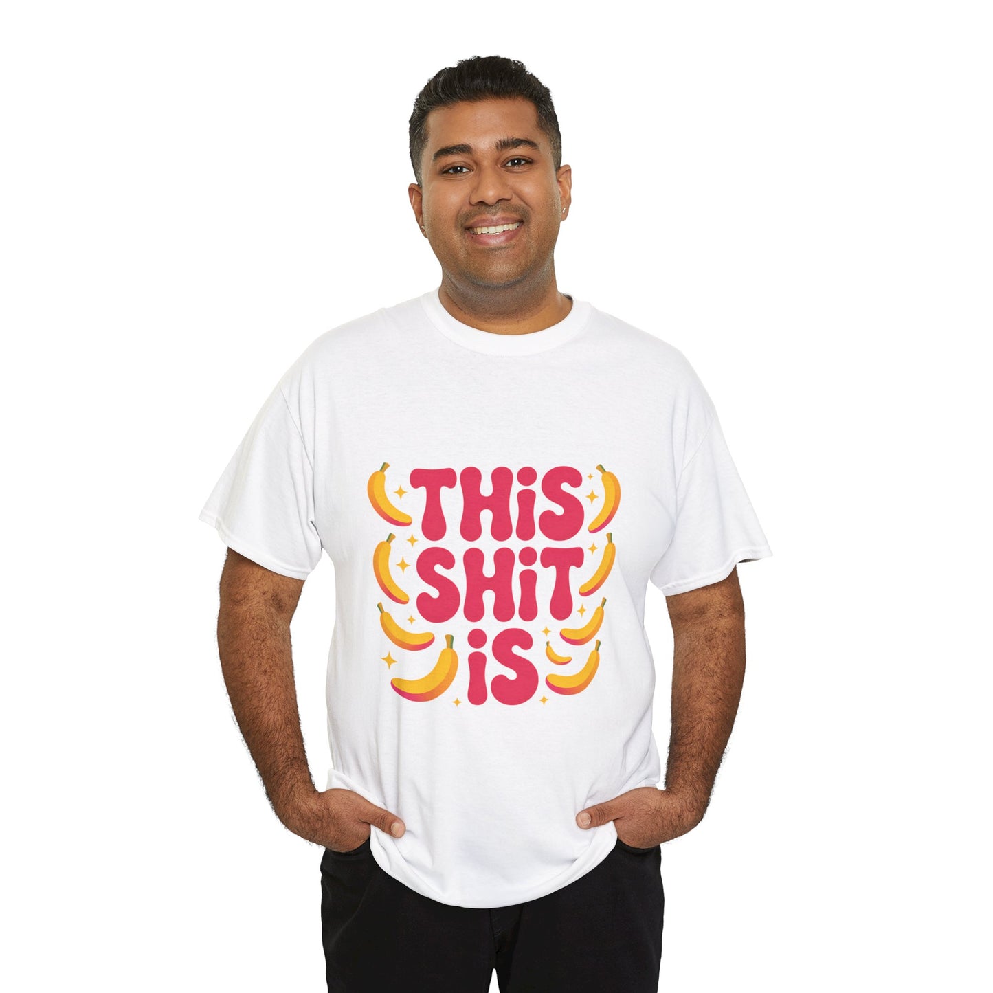 Graphic Tee — “This Shit Is” Retro Banana Pop Shirt