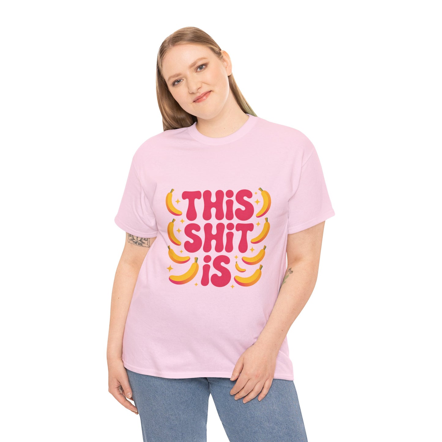 Graphic Tee — “This Shit Is” Retro Banana Pop Shirt