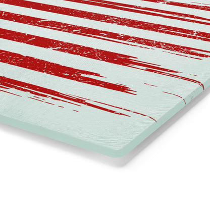 American Flag Cutting Board — Distressed USA Patriotic Kitchen Serving Board