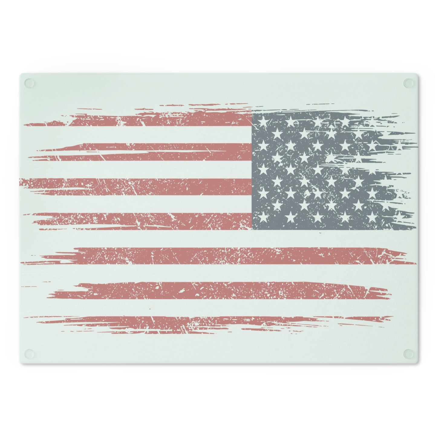 American Flag Cutting Board — Distressed USA Patriotic Kitchen Serving Board