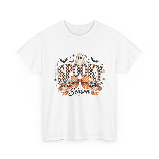 Spooky Season T-Shirt — Halloween Ghost & Pumpkin Tee
