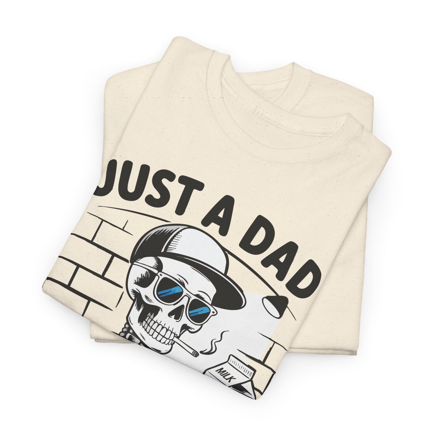 Just A Dad Skull Tee — "Who Always Came Back With The Milk" Vintage Father's Day T‑Shirt