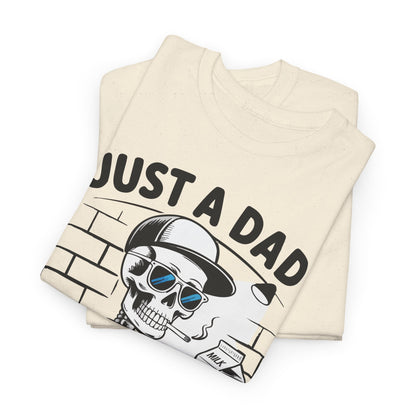 Just A Dad Skull Tee — "Who Always Came Back With The Milk" Vintage Father's Day T‑Shirt