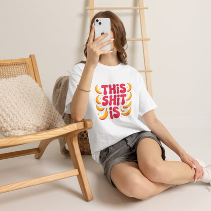 Graphic Tee — “This Shit Is” Retro Banana Pop Shirt