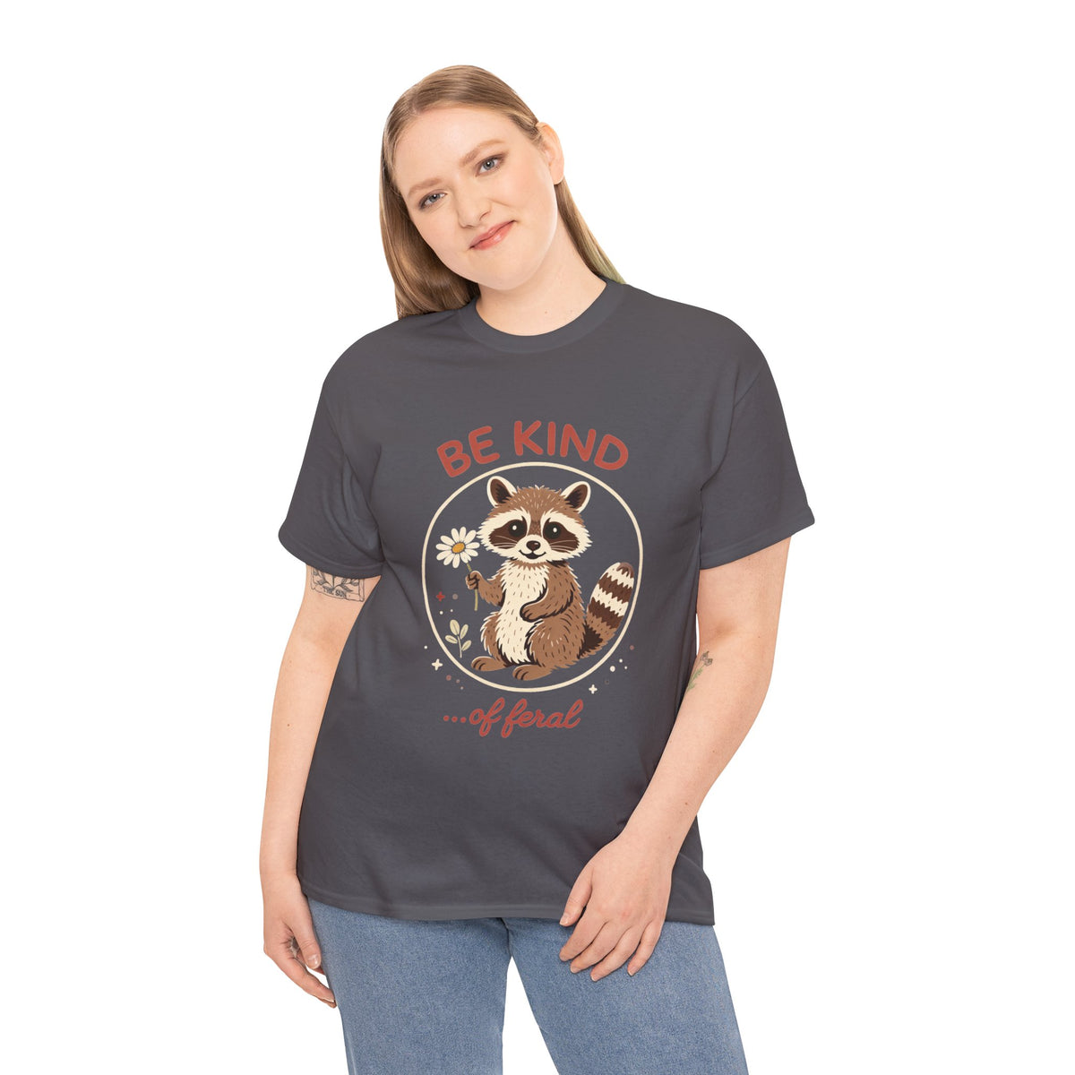 "Be Kind...of Feral" Raccoon Graphic Tee
