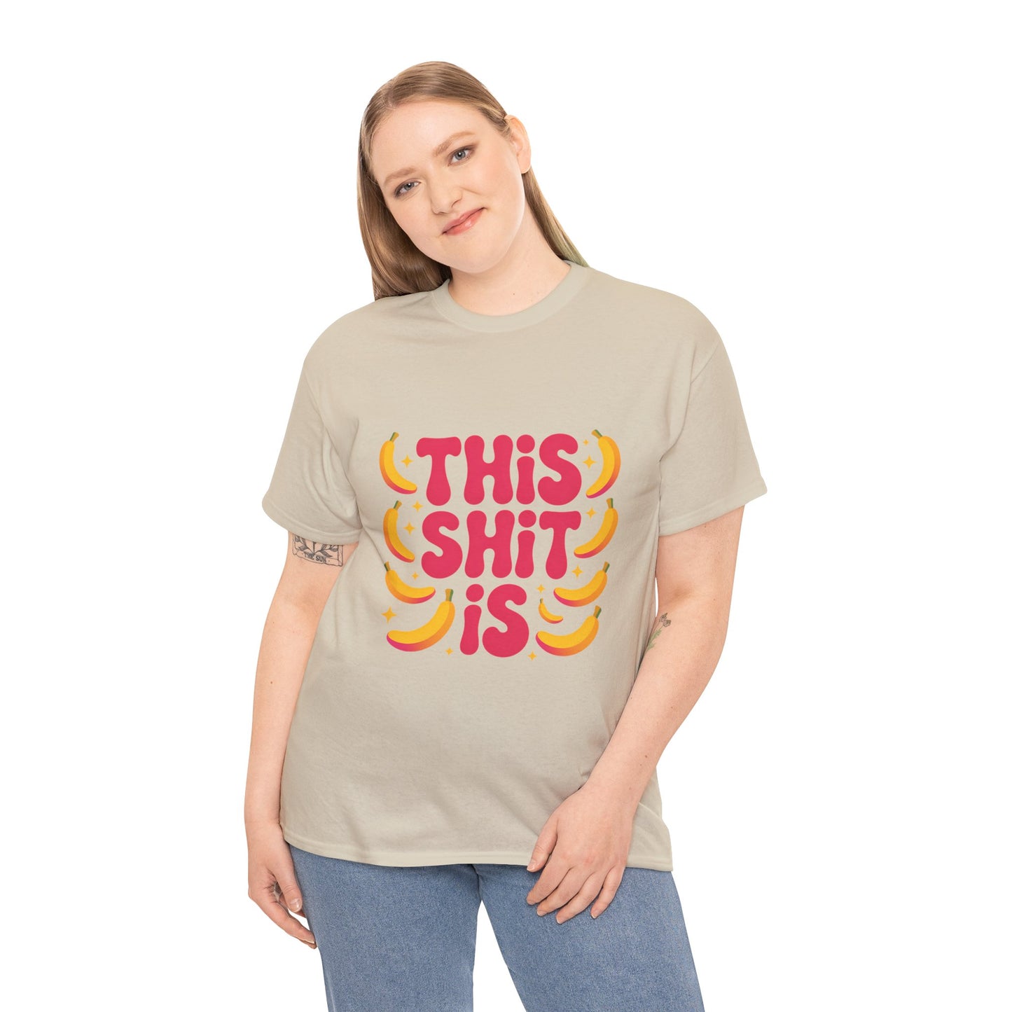 Graphic Tee — “This Shit Is” Retro Banana Pop Shirt