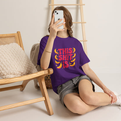 Graphic Tee — “This Shit Is” Retro Banana Pop Shirt
