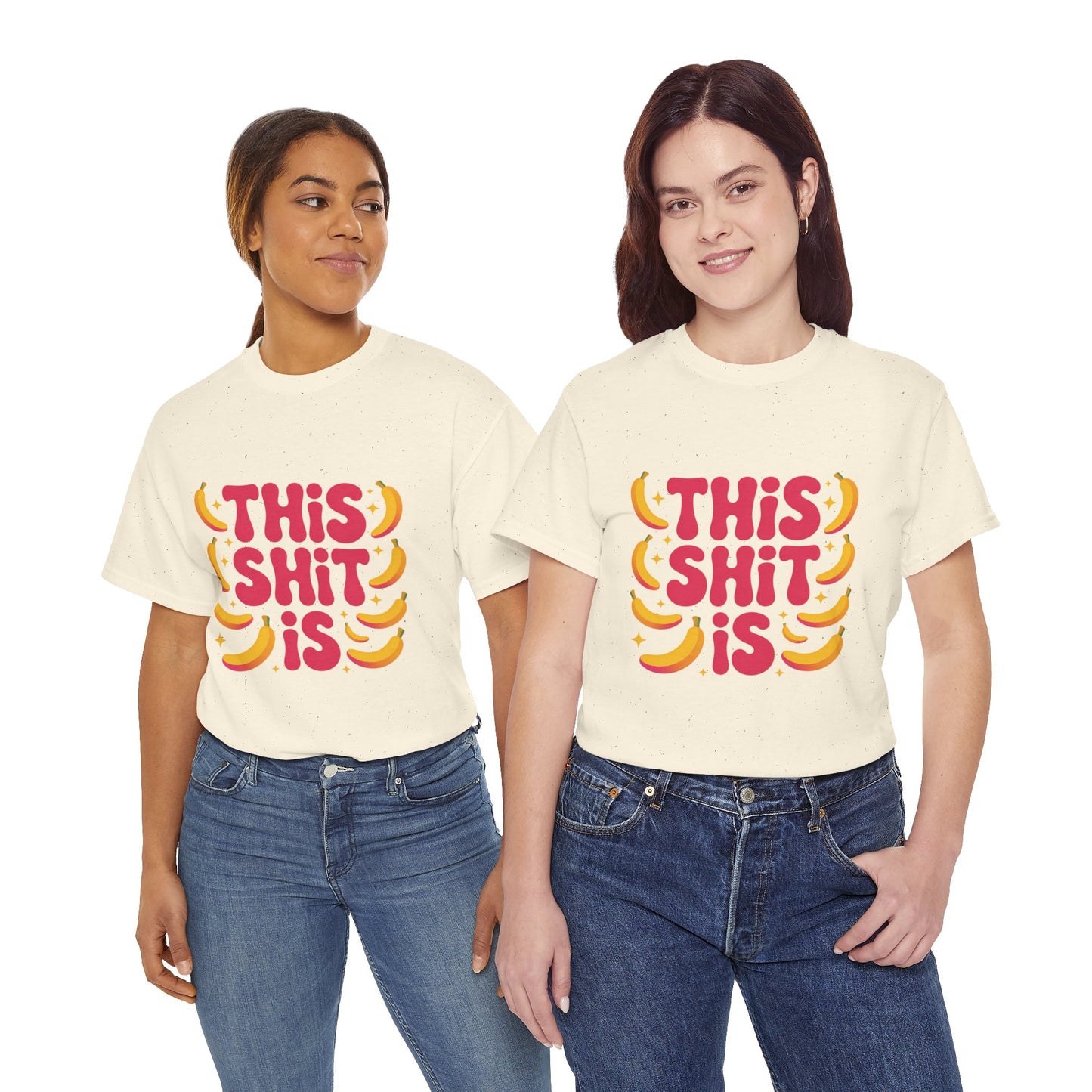 Graphic Tee — “This Shit Is” Retro Banana Pop Shirt