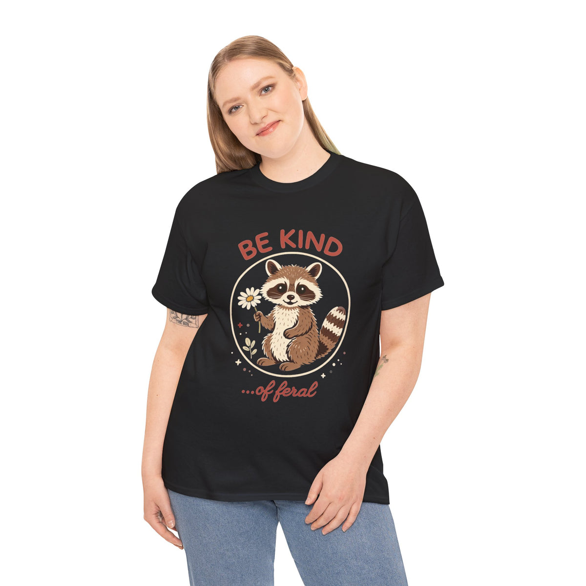 "Be Kind...of Feral" Raccoon Graphic Tee