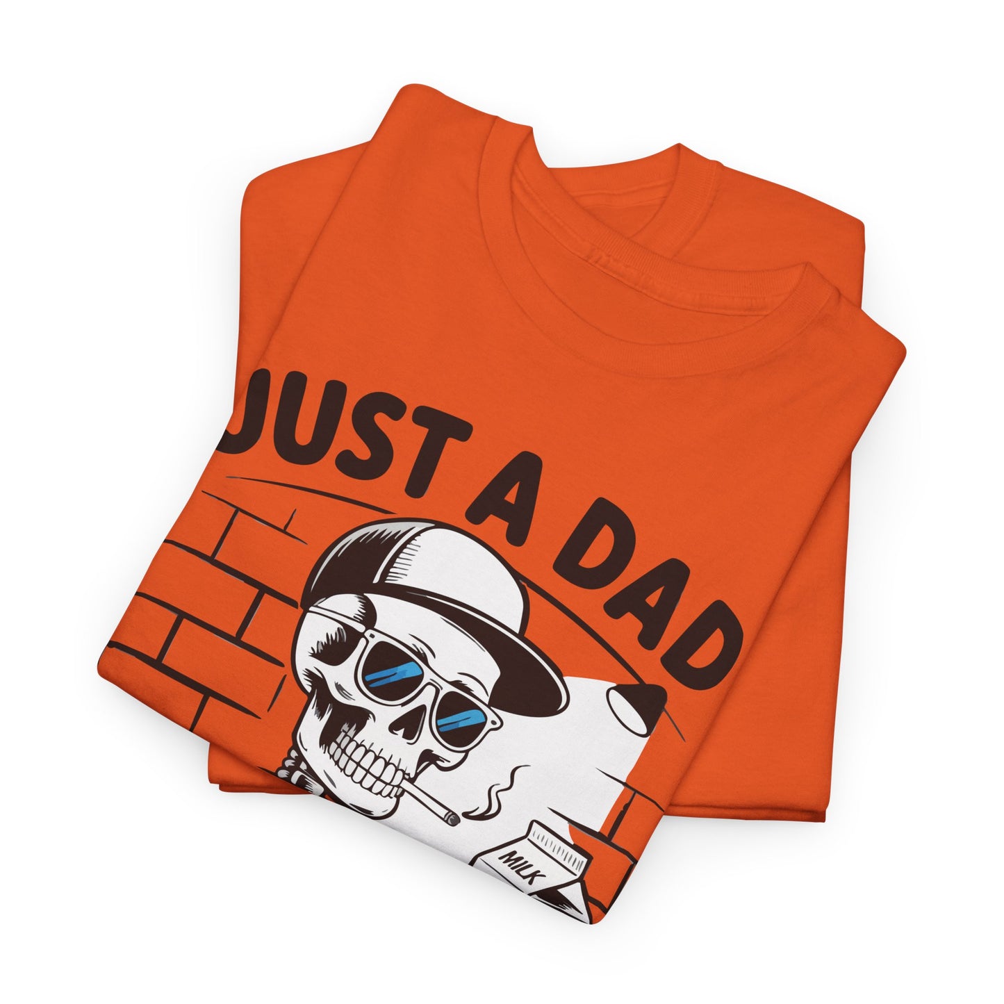 Just A Dad Skull Tee — "Who Always Came Back With The Milk" Vintage Father's Day T‑Shirt
