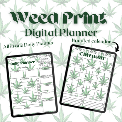 Weed Print Digital Planner