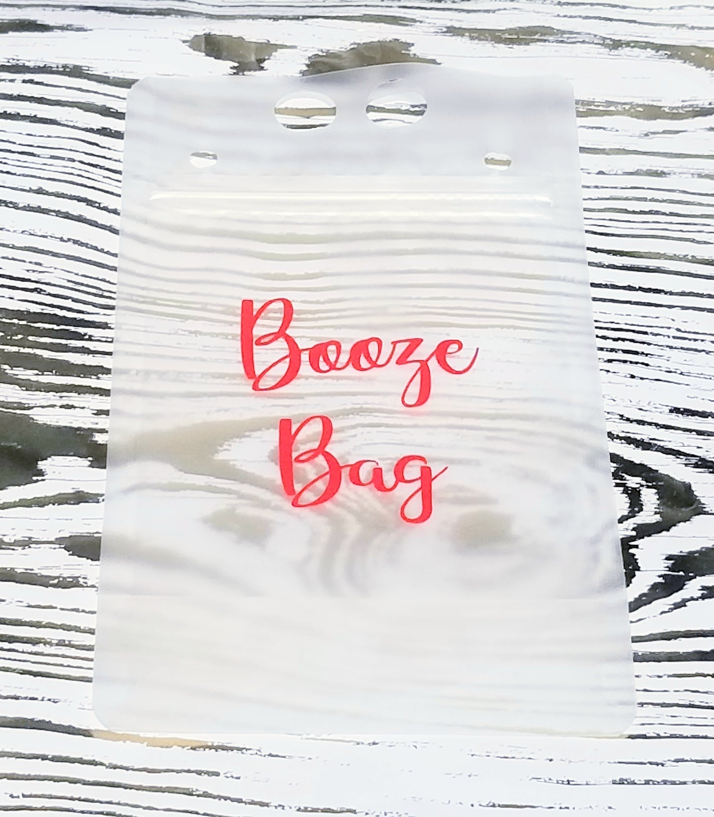 "Booze Bag" Refillable Drink Pouch Red