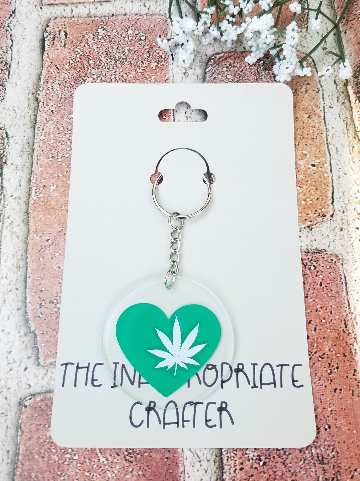 "Love Weed" Keychain