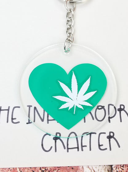 "Love Weed" Keychain