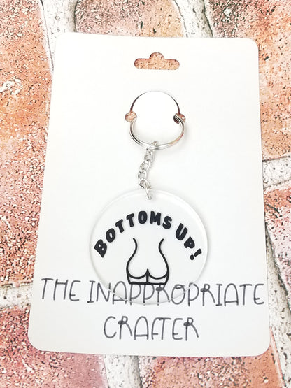 "Bottoms Up" Keychain