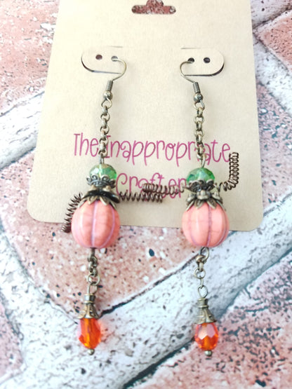 Pumpkin Earrings