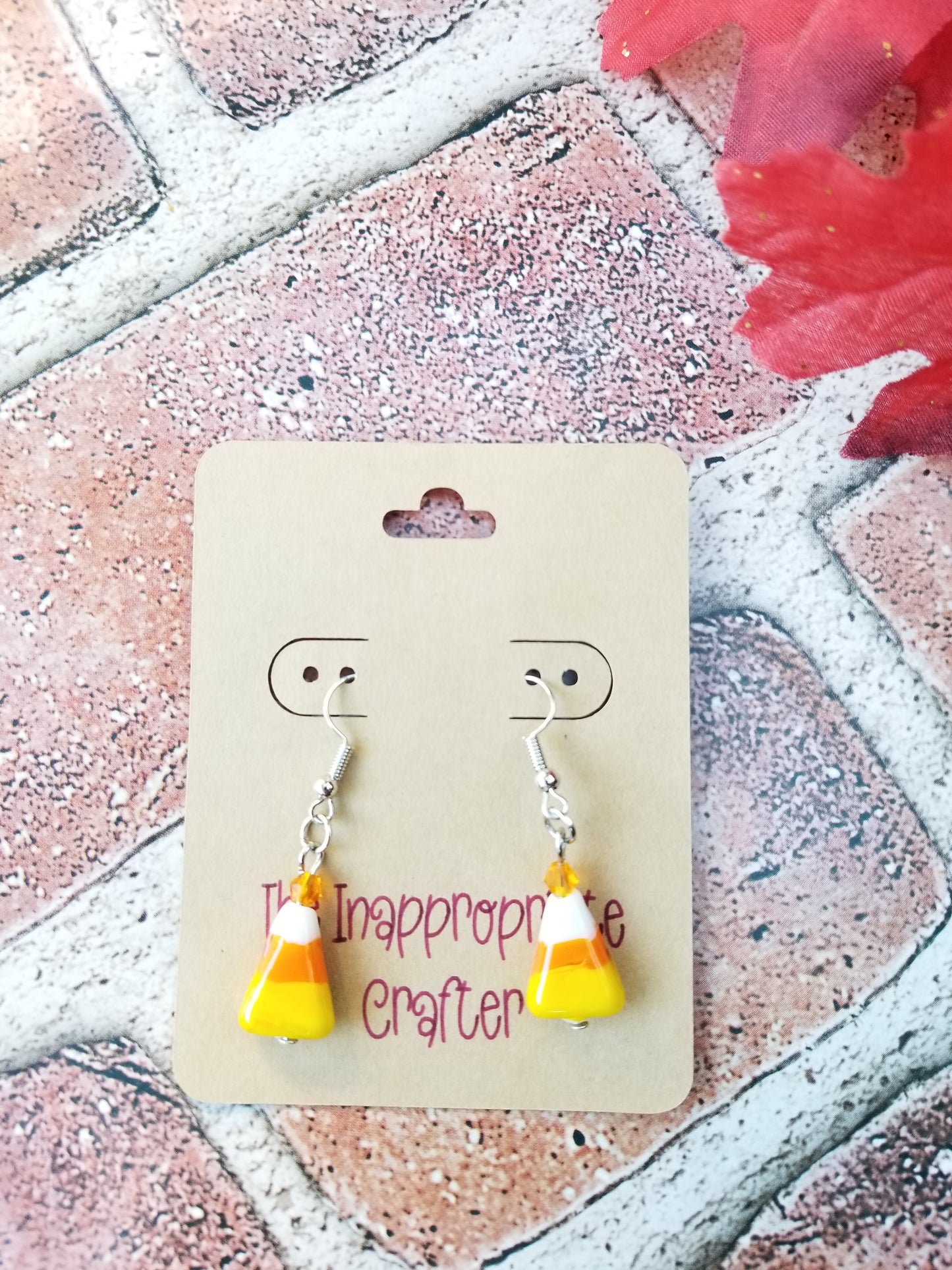 Candy Corn Earrings