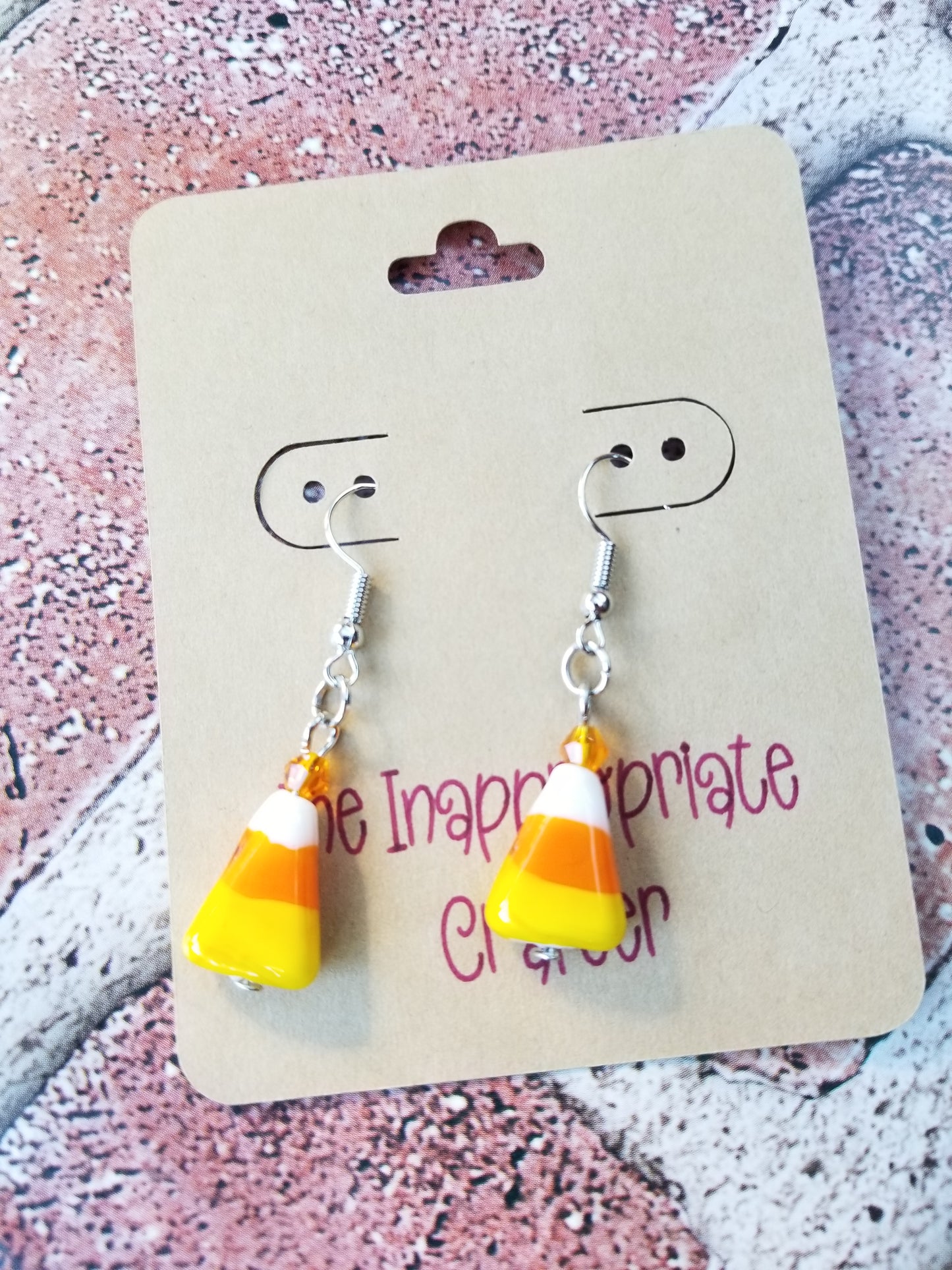 Candy Corn Earrings