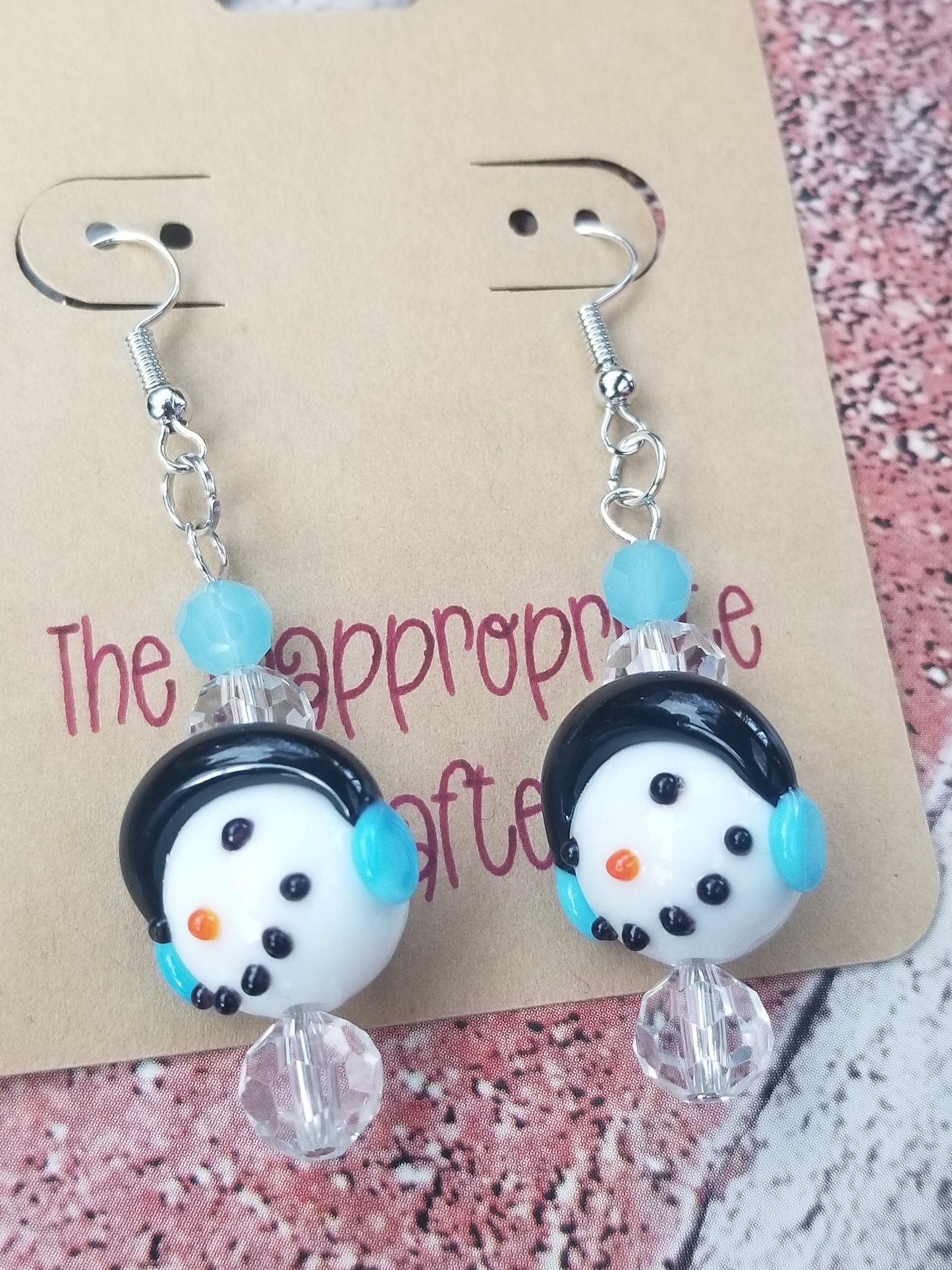 Snowman Earrings