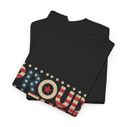 T-Shirt — "Proud Father of Few Dumbass Kids" Patriotic Graphic Tee