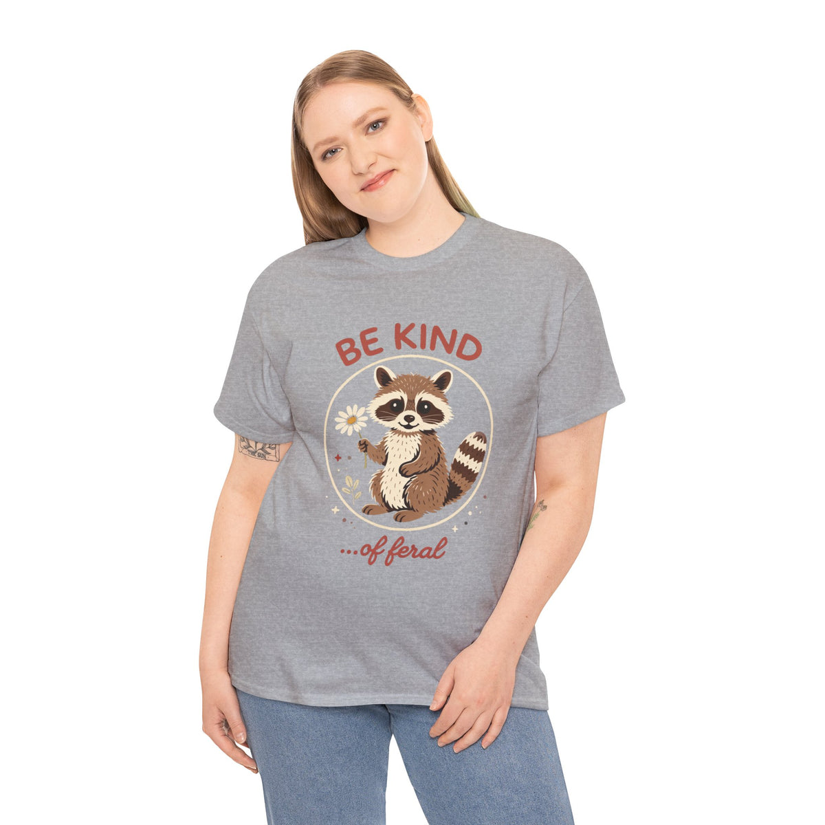 "Be Kind...of Feral" Raccoon Graphic Tee