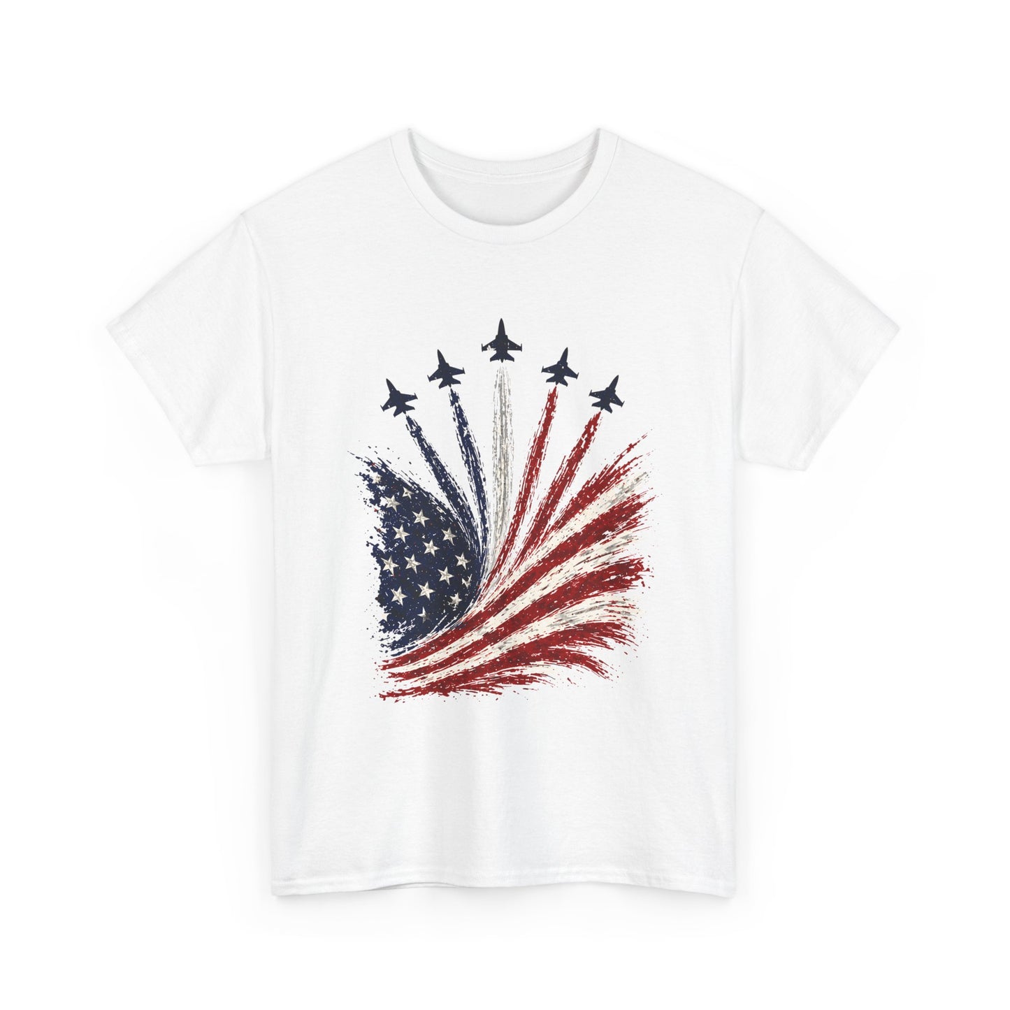 American Flag Jet Squadron T-Shirt — Patriotic 4th of July Tee