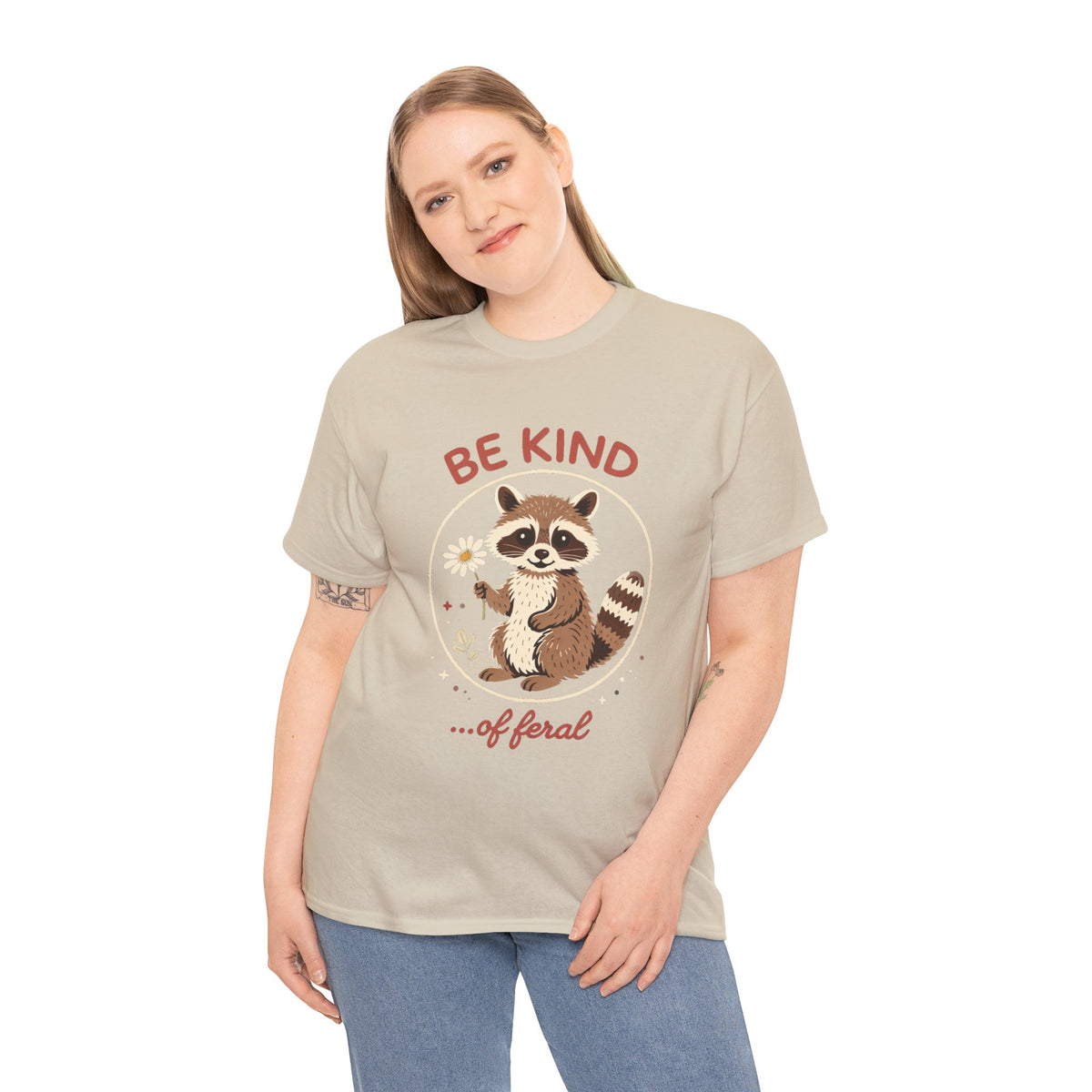 "Be Kind...of Feral" Raccoon Graphic Tee