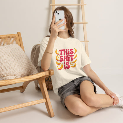 Graphic Tee — “This Shit Is” Retro Banana Pop Shirt