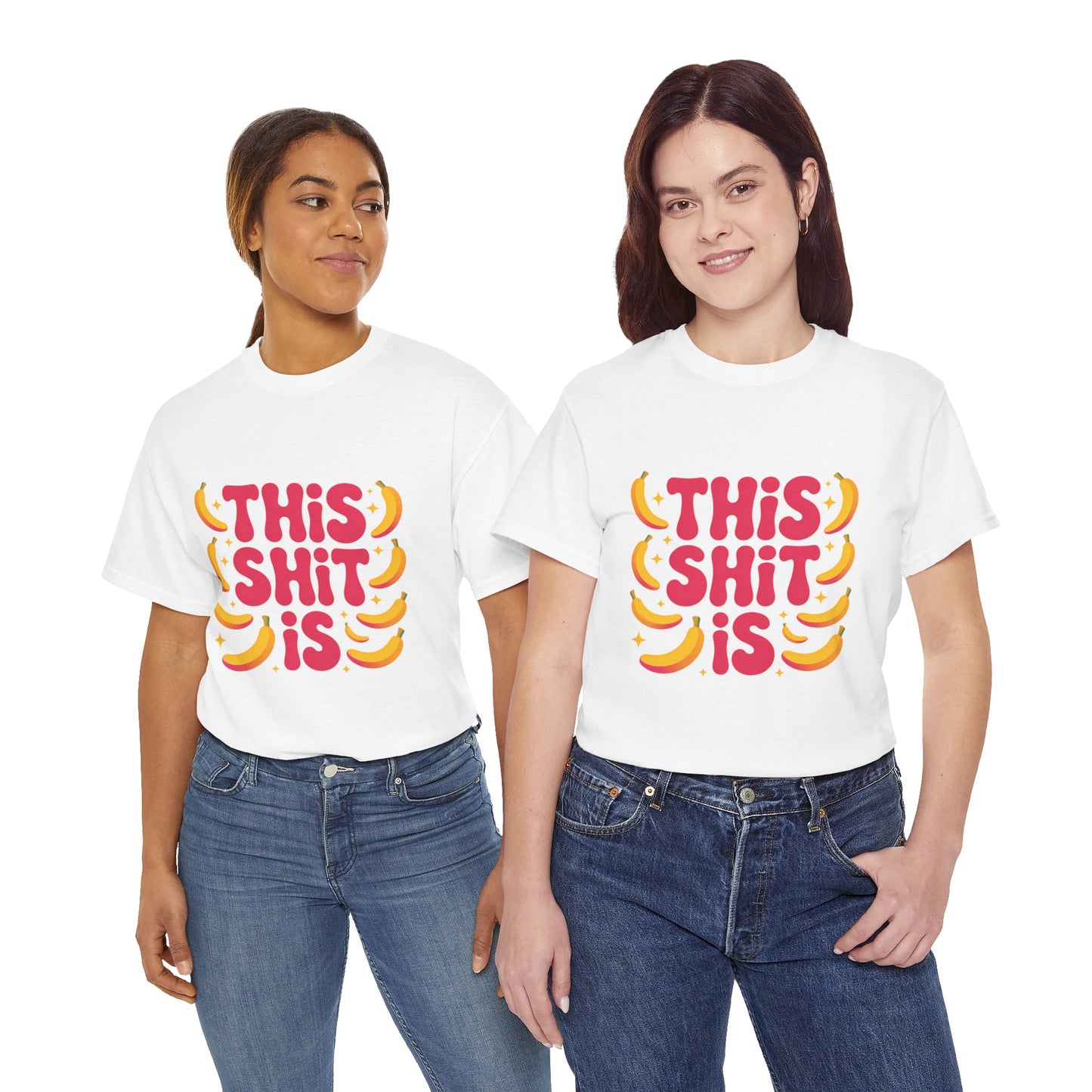 Graphic Tee — “This Shit Is” Retro Banana Pop Shirt