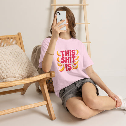 Graphic Tee — “This Shit Is” Retro Banana Pop Shirt