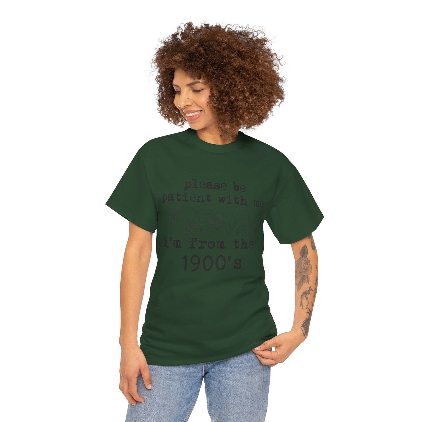 Vintage Humor T-Shirt - "Please Be Patient With Me I'm From the 1900's" Retro Tech Tee